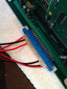 Wired up 18 pin Motherboard connector