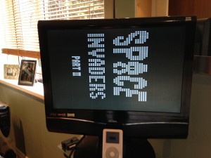 Space Invaders Deluxe home screen