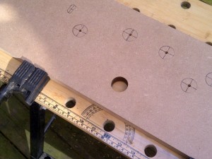 First hole drilled